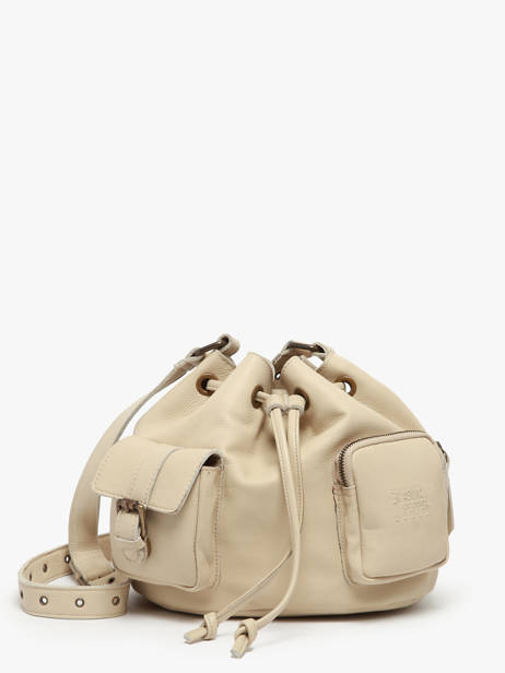 Cross Body Tas Cargo Leder Basilic pepper Beige cargo BCAR06